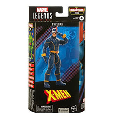 Marvel Cyclops figure action pose highlights dynamic combat-ready display.