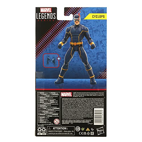 Marvel Cyclops visor smoke effect accessory enhancing poseability and storytelling.