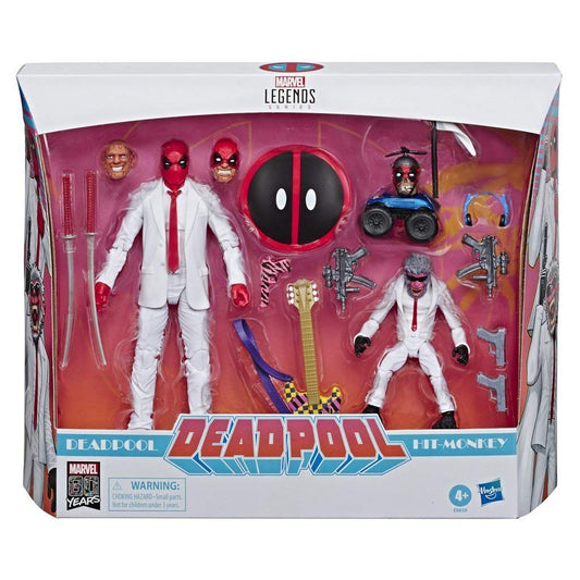 Marvel Deadpool and Hit-Monkey 80th anniversary two-pack figure with dynamic poseability.