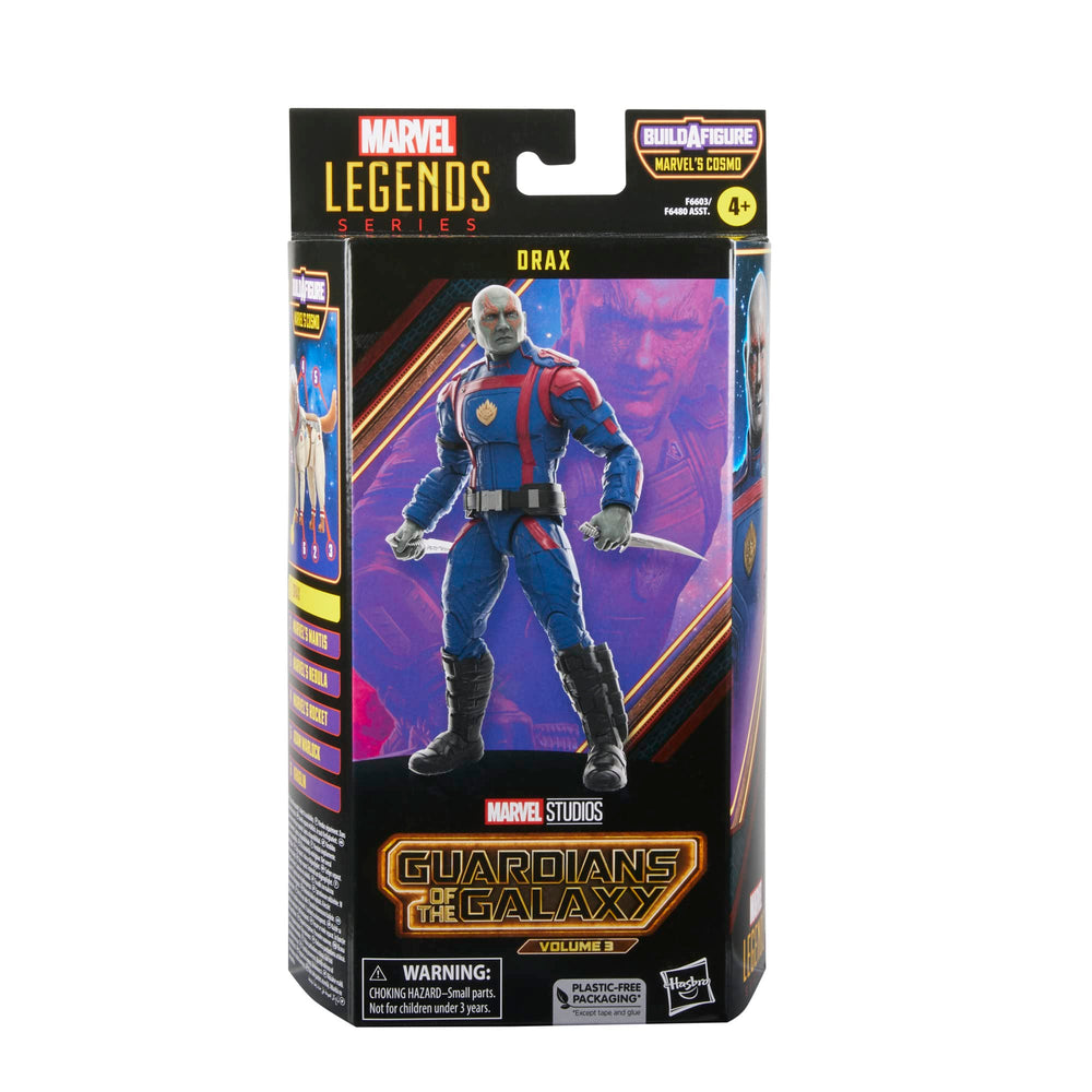 Drax figure with two movie-inspired knife accessories for dynamic scenes