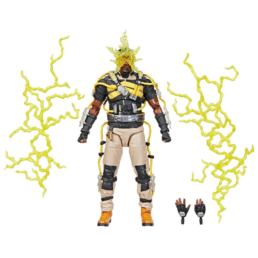 Marvel's Electro figure with headpiece for dynamic display and pose-ready action.