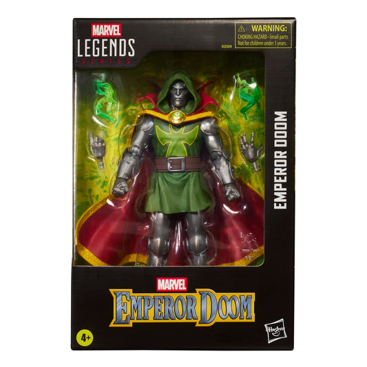 Marvel Emperor Doom 6-inch figure in front view for striking shelf display