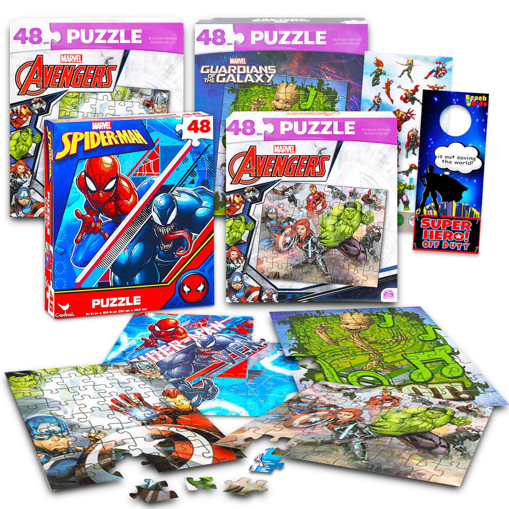 Marvel Heroes Premier Puzzles Set: Iron Man puzzle enhances imaginative play and focus