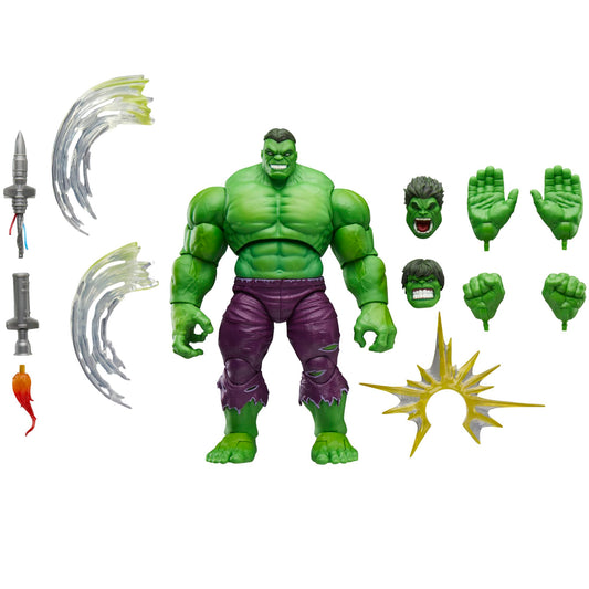 Marvel Legends Hulk maximum-series figure—detailed sculpt for shelf display.