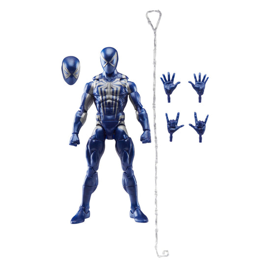 Marvel Legends gamerverse Peter Parker Anti-Venom suit figure front view for display
