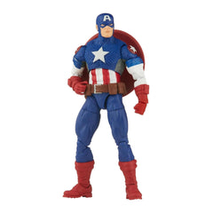 Captain America figure with shield and alternate hands for dynamic poses.