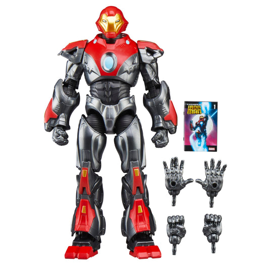 Marvel Legends Ultimate Iron Man figure front view for premium display