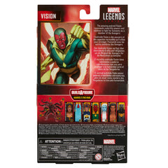 Box packaging showcasing collectible Marvel Vision figure.