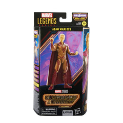 Adam Warlock figure from Marvel Legends displaying articulation for dynamic poses.
