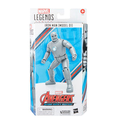Marvel Legends Iron Man Model 01 front view showing premium deco