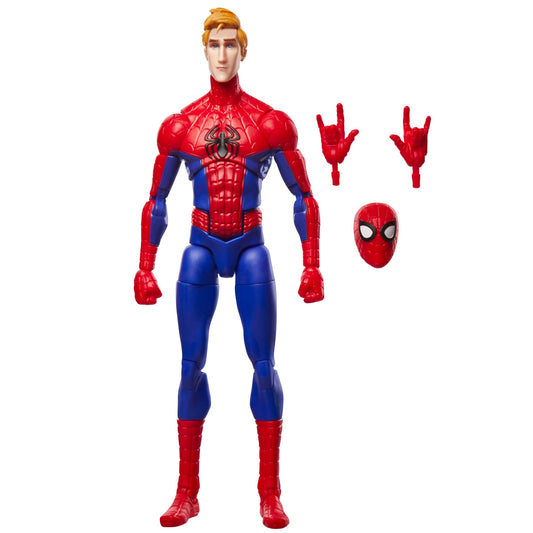 Marvel Legends Peter Parker Spider-Verse 6-inch figure for display and dynamic posing.