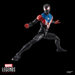 Marvel Legends Miles Morales Boricua Suit closeup deco shows game-inspired design