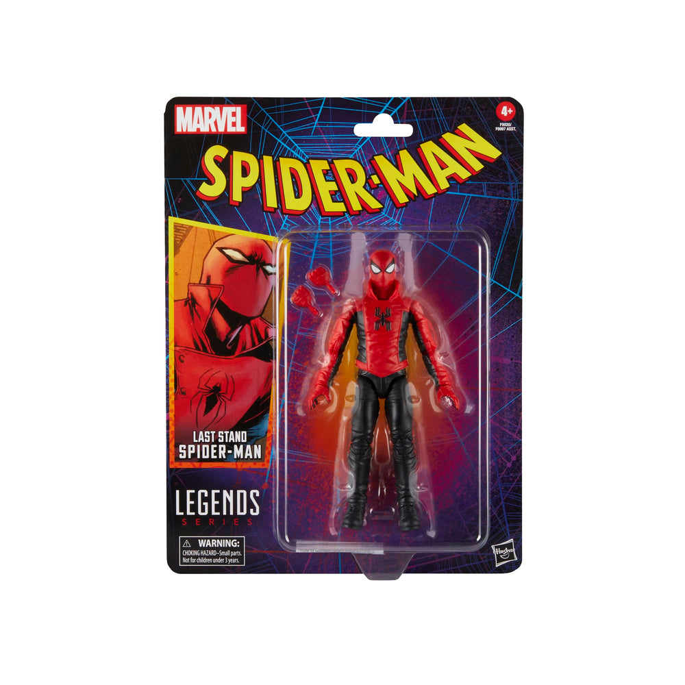 MARVEL Legends Spider-Man action figure with high articulation enables cinematic shelf poses.