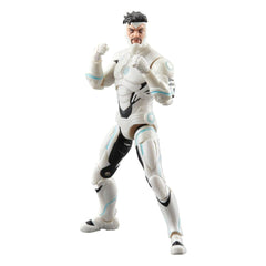 Marvel Legends Superior Iron Man figure front view emphasizes authentic comics design for display