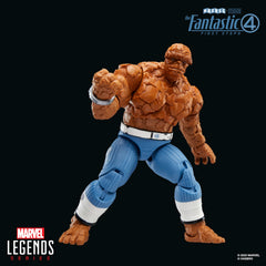 Marvel Legends The Thing figure poseable head arms legs allow dynamic display.