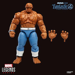 Marvel Legends The Thing figure includes two fist attachments for action scenes.