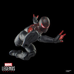 Marvel Legends Ultimate Miles Morales alternate masked head offers expressive display options.