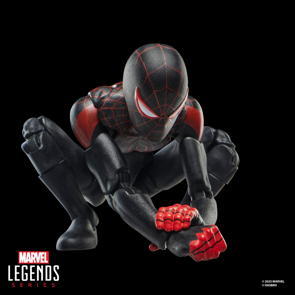 Marvel Legends Ultimate Miles Morales 6-inch scale fits with other Legends figures.