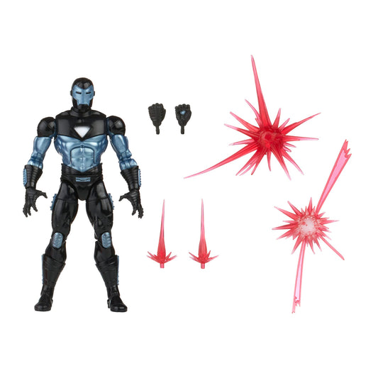 Marvel Legends War Machine action figure front view for display and collection.