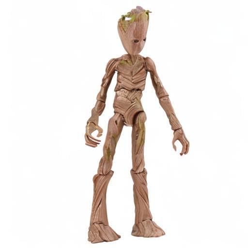 Marvel Groot packaging highlighting premium collectability and accessories