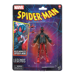 Marvel Miles Morales Spider-Man figure in varied poses for photos.