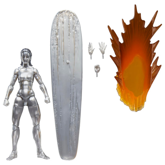 Marvel Silver Surfer figure with surfboard stand for dynamic display