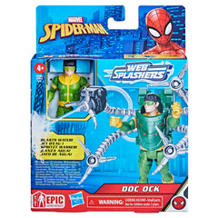 Marvel Spider-Man Aqua Web Warriors figure-pose, versatile for dynamic action poses