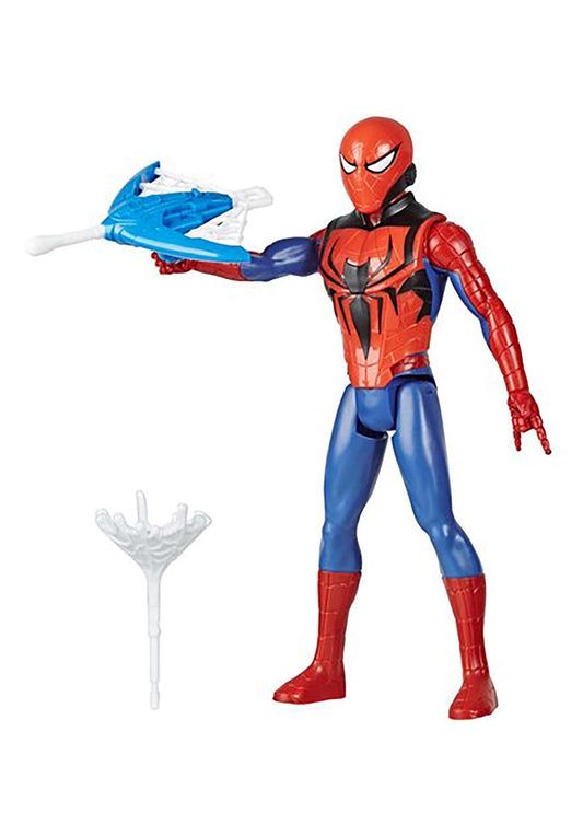 Marvel Spider-Man Titan Hero Series figure with Blast Gear launcher ready for action play.