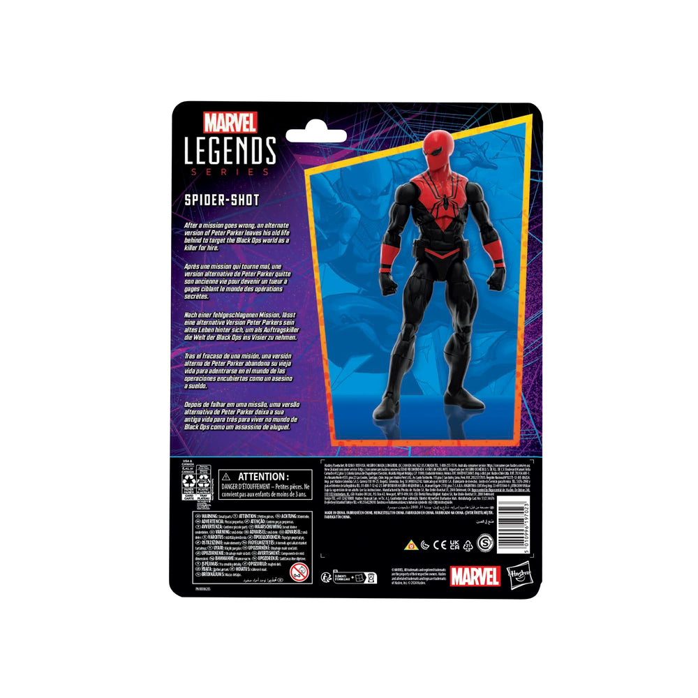 Marvel Spider-Shot figure display-ready for fans and collectors