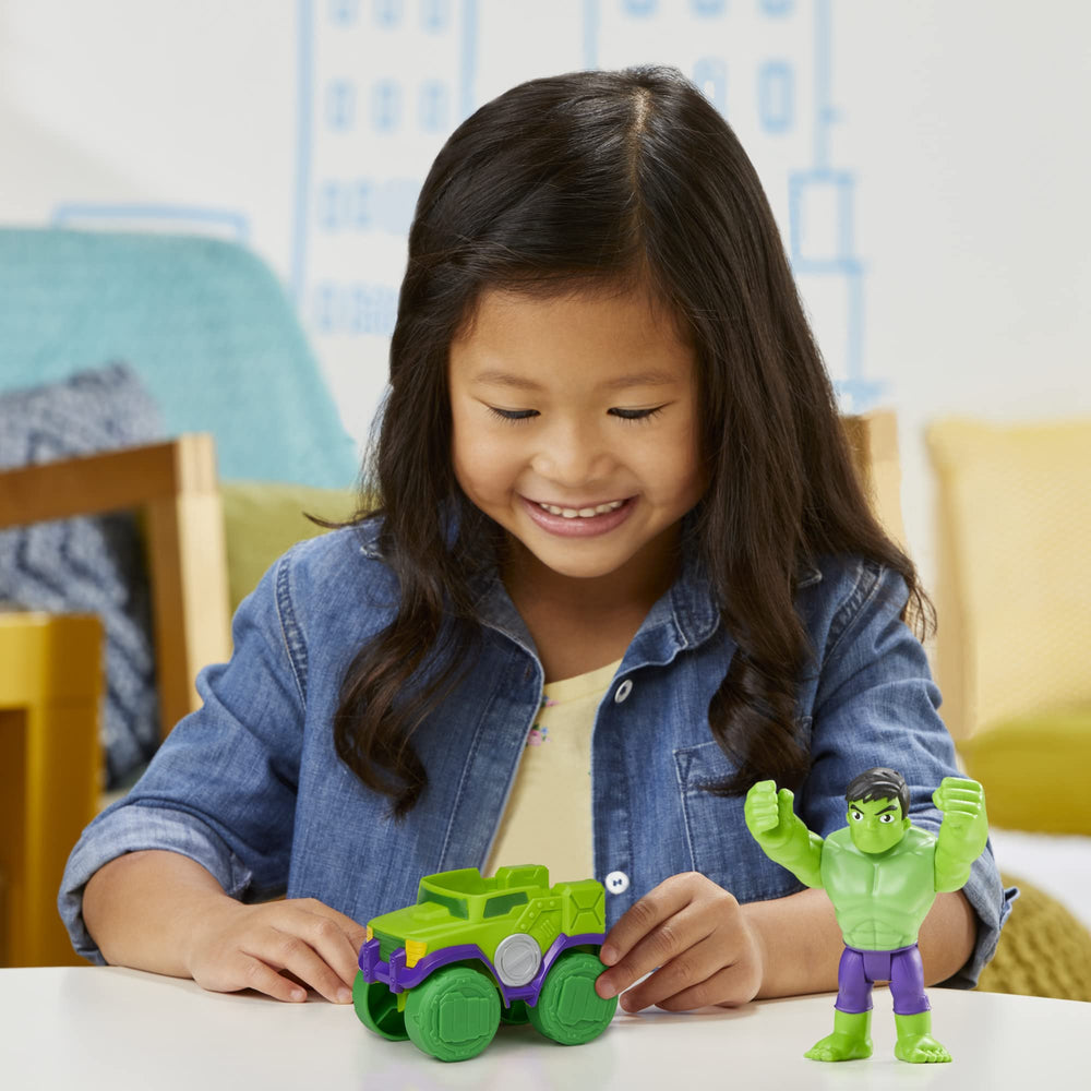 Marvel Spidey Hulk toy set inspires dynamic superhero playtime and storytelling.
