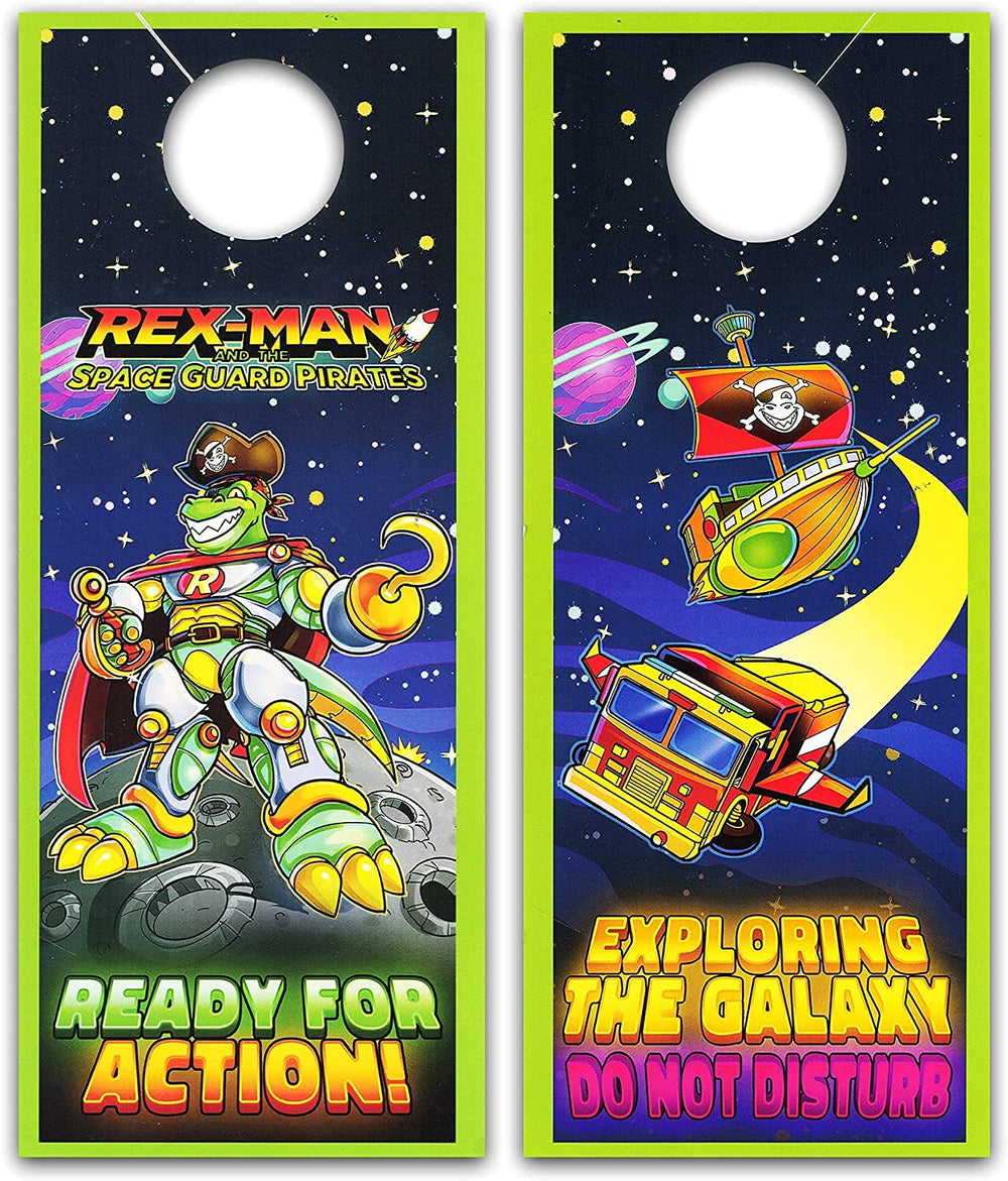 Marvel Store Rex-Man door hanger included for room personalization