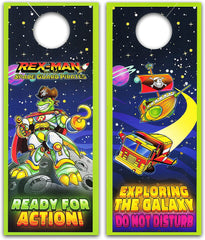 Marvel Store Rex-Man door hanger included for room personalization