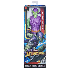 Marvel Titan Hero Green Goblin figure details highlight classic-inspired design.