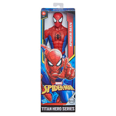 Marvel Titan Hero Spider-Man figure in wall-crawling pose for dynamic play.
