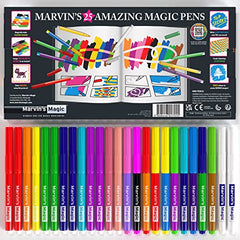 Marvin's Magic 25-marker set enables bold 3D lettering designs