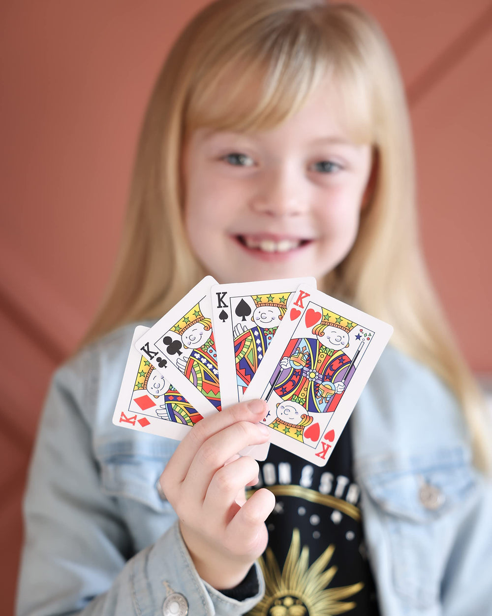 Marvin's Magic fifty greatest card tricks deck open, ideal for practicing engaging routines.