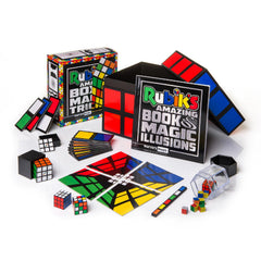 Marvin's Magic Rubik's Amazing Box Illusions cover—perfect gift for puzzle lovers.