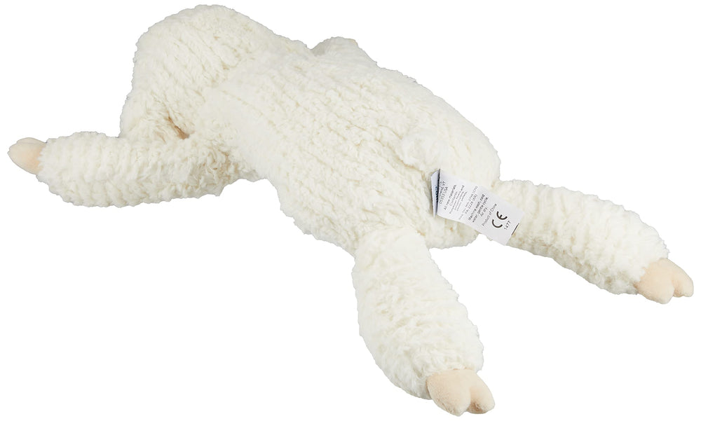 Mary Meyer Cozy Toes Lamb face detail highlighting sculpted features for expressive pretend play.