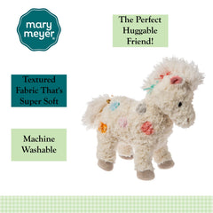 Mary Meyer FabFuzz Calliope Pony pattern with pink teal and grey accents