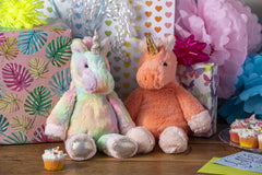 Mary Meyer Marshmallow Zoo Fro-Yo Unicorn ready for gifting at baby showers and birthdays.