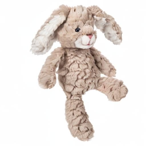 Mary Meyer putty bunny weighted with sewn-in beads for a reassuring feel