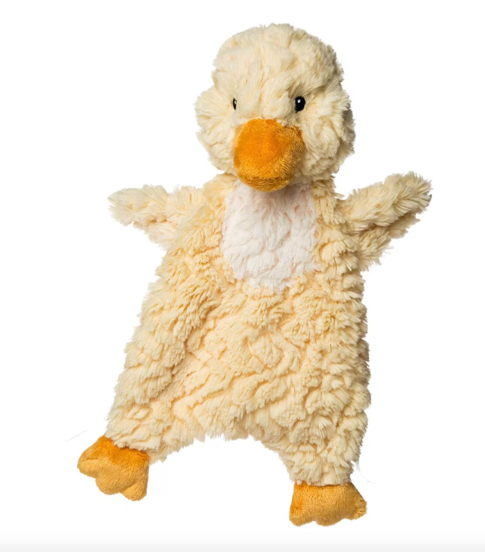 Mary Meyer Putty Duck Lovey full view for comforting daytime cuddles and portable play.