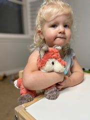 Mary Meyer Putty Fox machine washable for easy care.