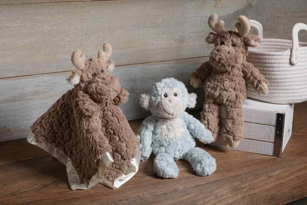 Mary Meyer Putty Moose with embroidered eyes for gentle expression