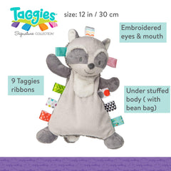 Mary Meyer Taggies Harley Raccoon Lovey full body photo 12 inch comforting companion.
