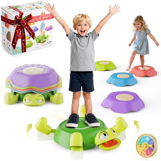 Masagotti stepping stones for kids—non-slip base for safe indoor balance practice.