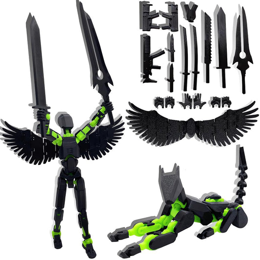 Masijssa T13 3D action figure out of box, ready to pose and play.