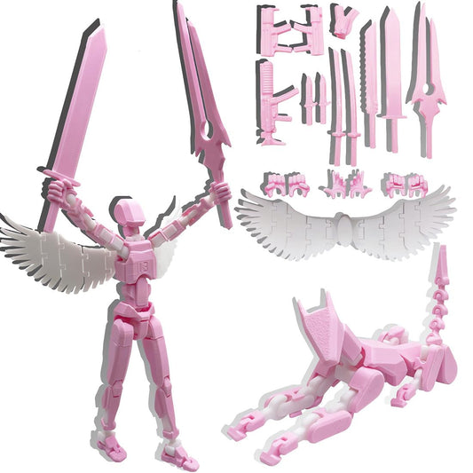 masijssa T13 pink and white figure ready to display and play
