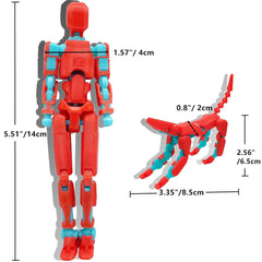 masijssa T13 with flexible joints offering 360° rotation for dynamic posing.