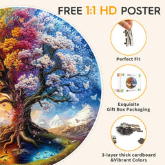 Massersuon Tree of Life autostereoscopy visual invites immersive puzzle experience.